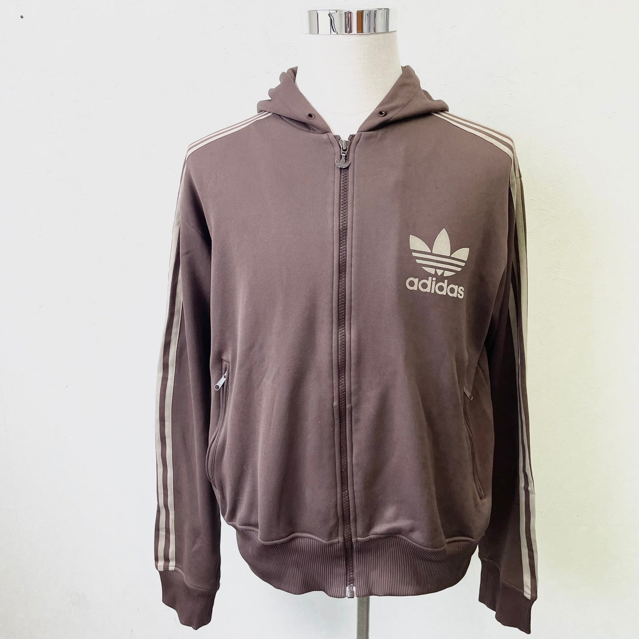 adidas】アディダス フーディージャージ トラックジャケット サイド