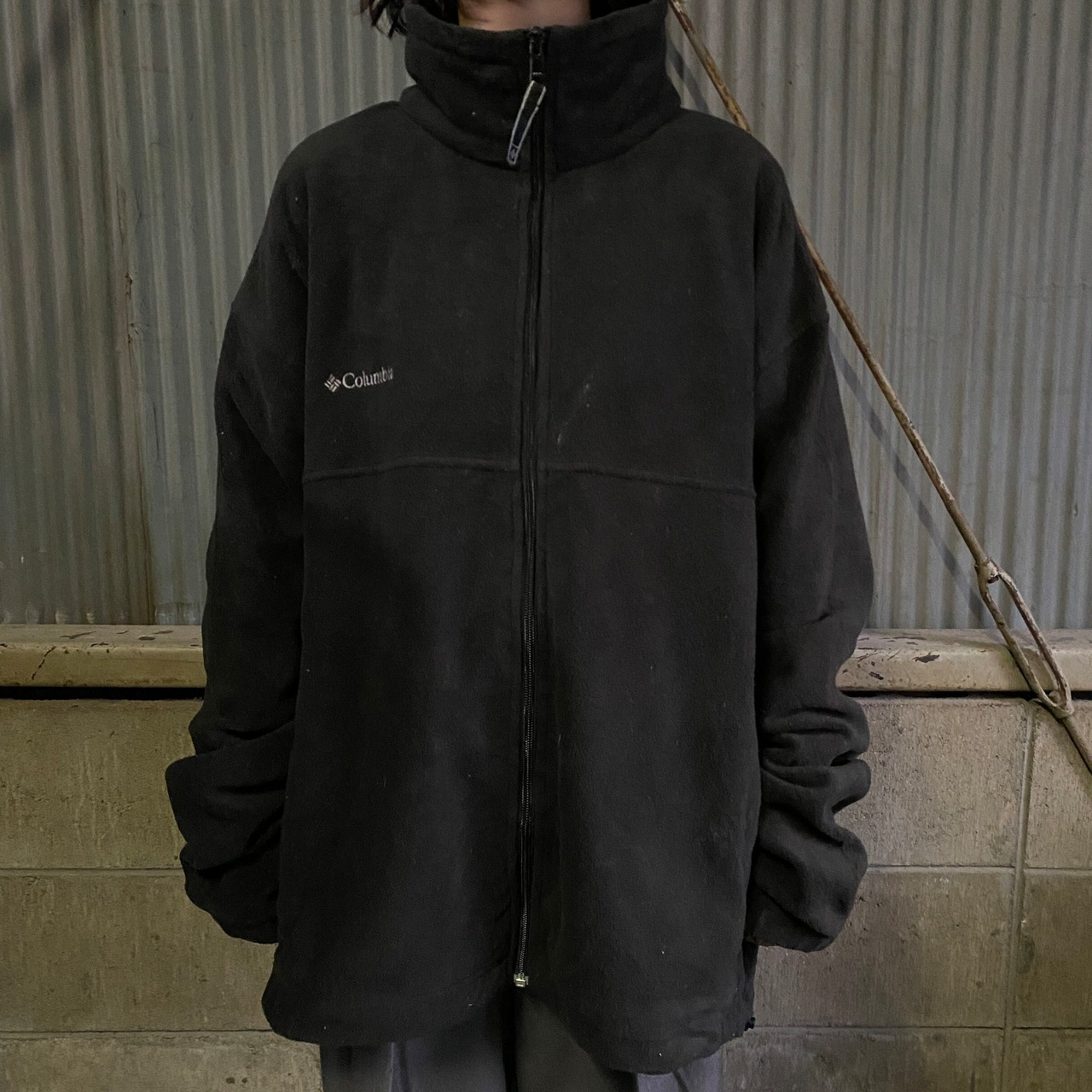 Columbia コロンビア フルジップ フリースジャケット メンズXL 古着 