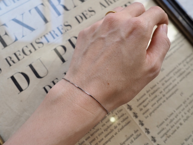 ITALY Vintgae 925 silver chain bracelet