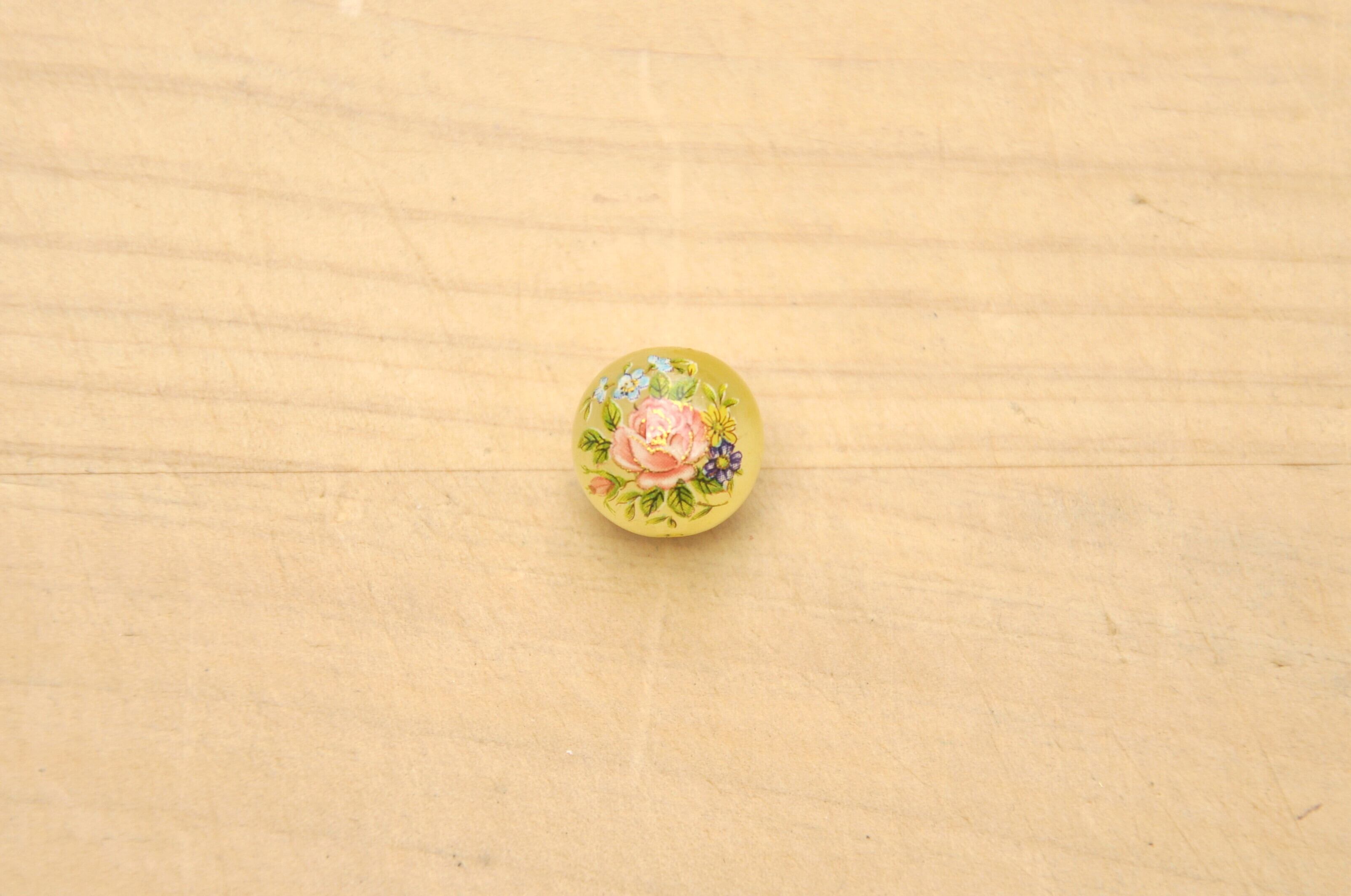 c - 15 薔薇 黄(雲がかり) 12mm