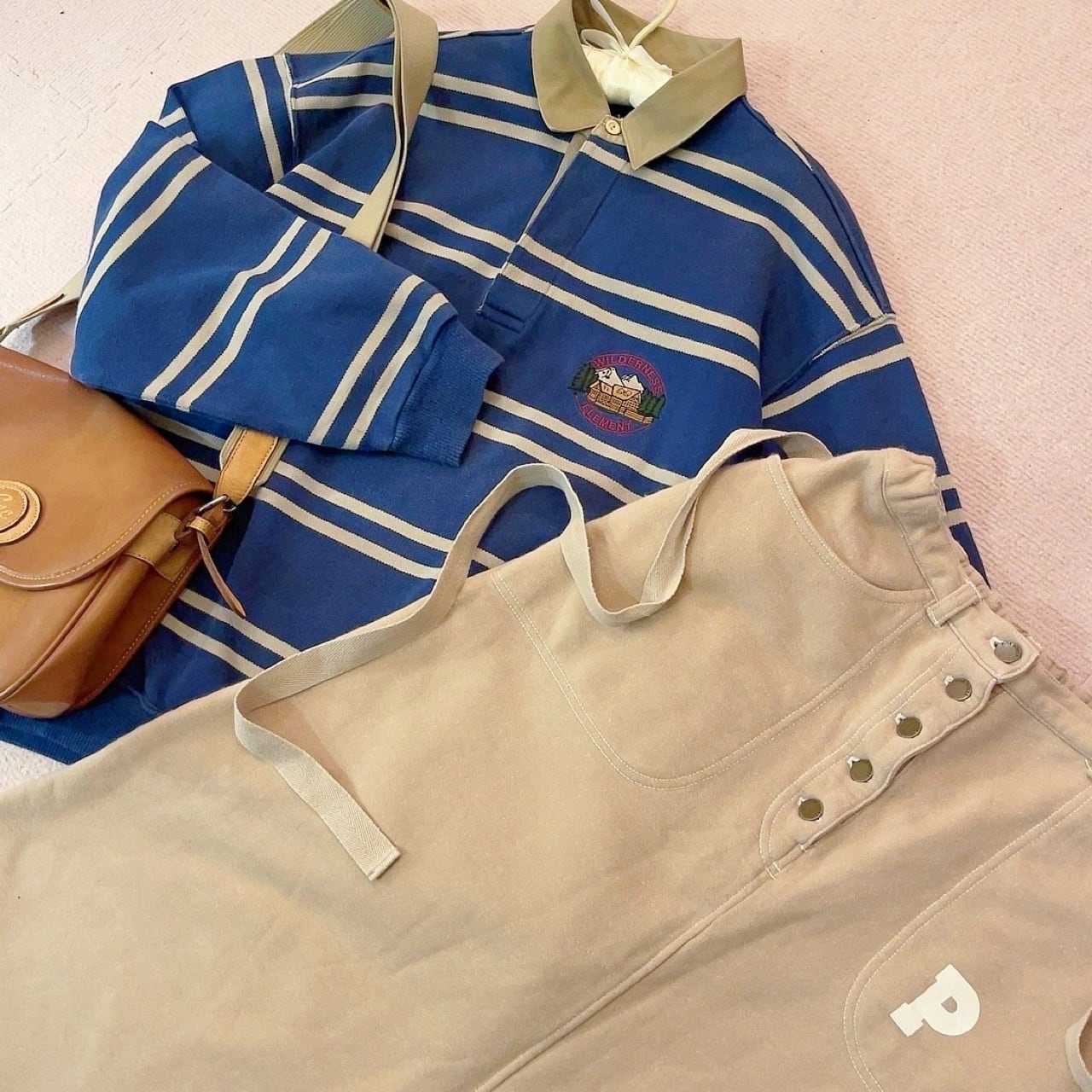 lodge embroidery rugger shirt