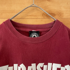 【THRASHER】ロゴ プリント Tシャツ スラッシャー スケートボード Mサイズ us古着