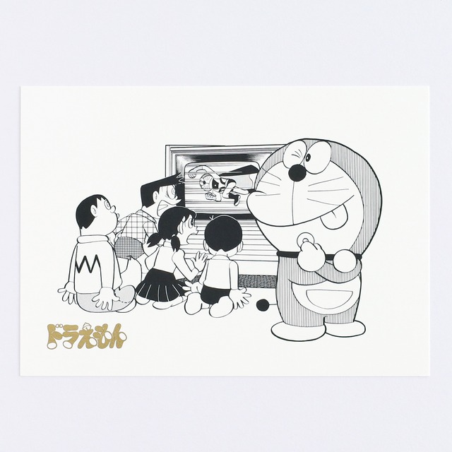 ドラえもん×グリーンフラッシュ　主役はめこみ機　ポストカード　CA24