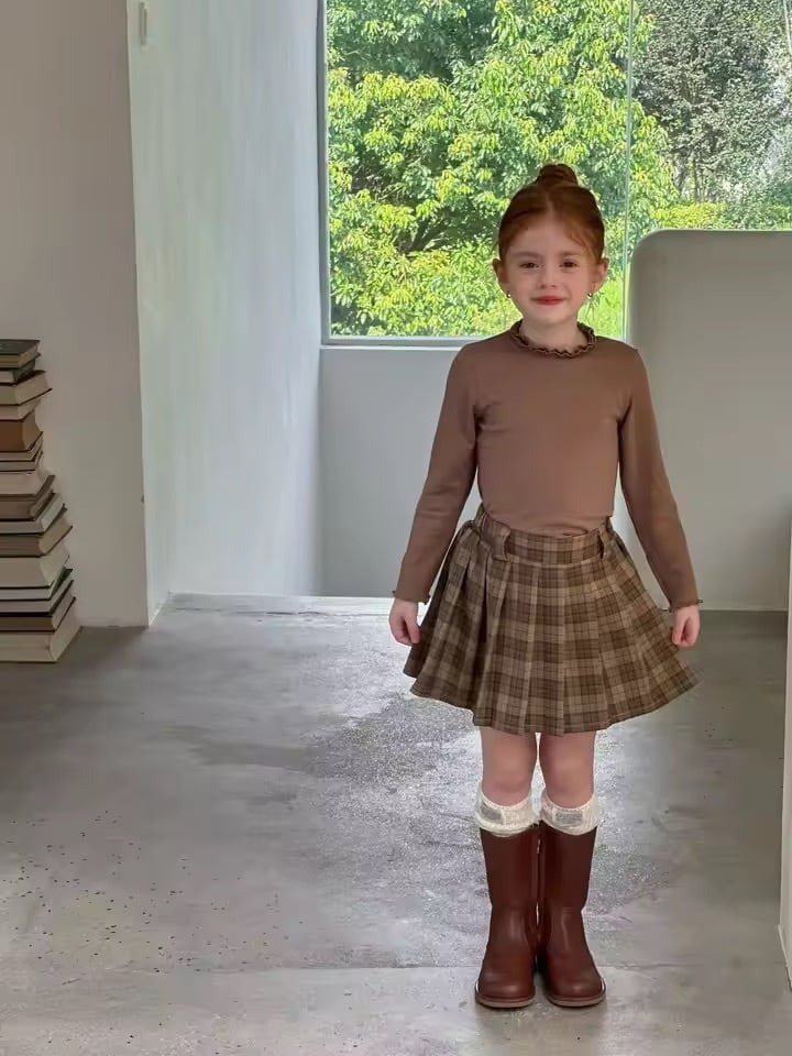 チェックプリーツスカート