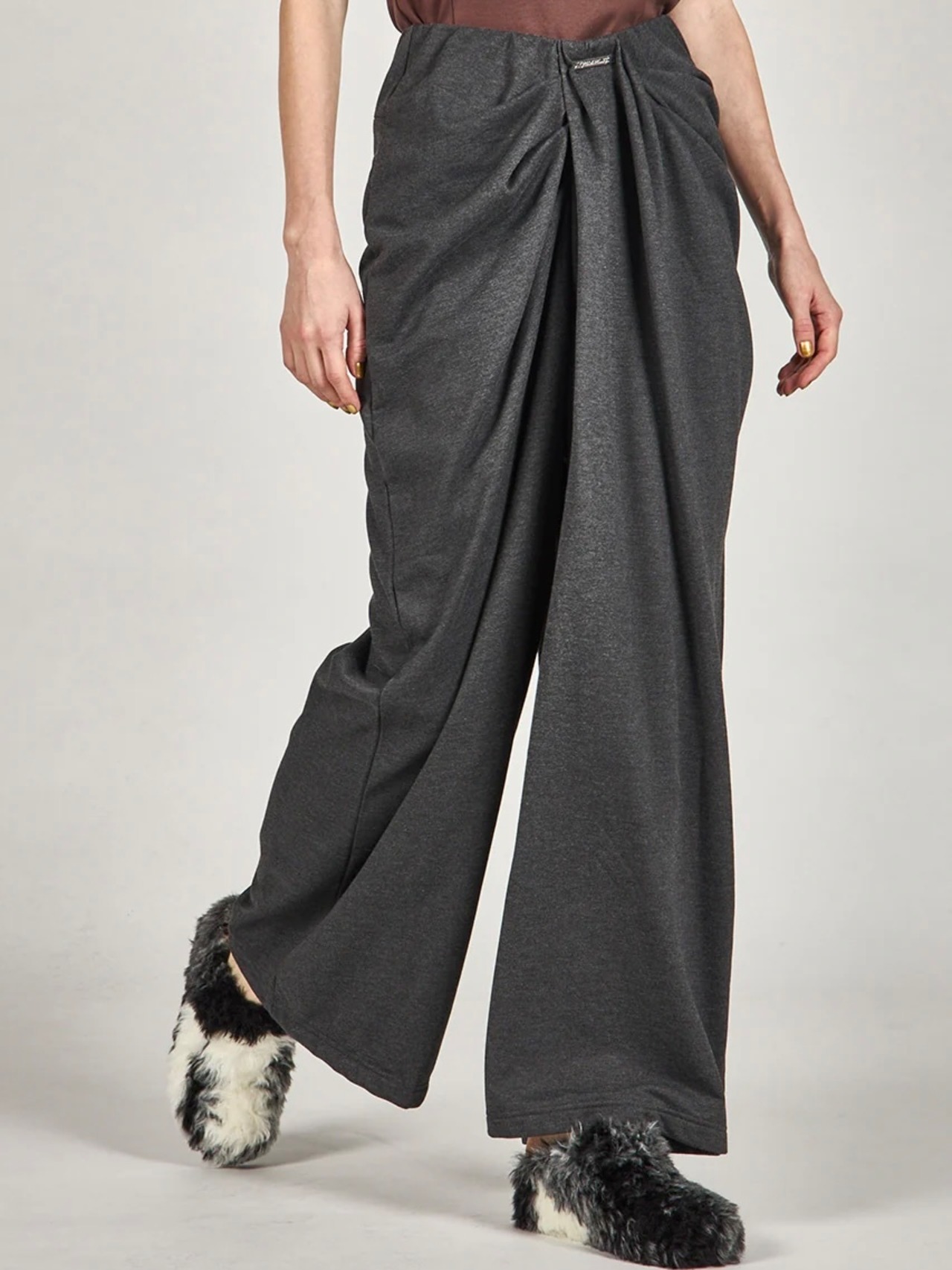 【25AW】PRANK PROJECT プランクプロジェクト / Drape Front Sweat Pants / パンツ - 1