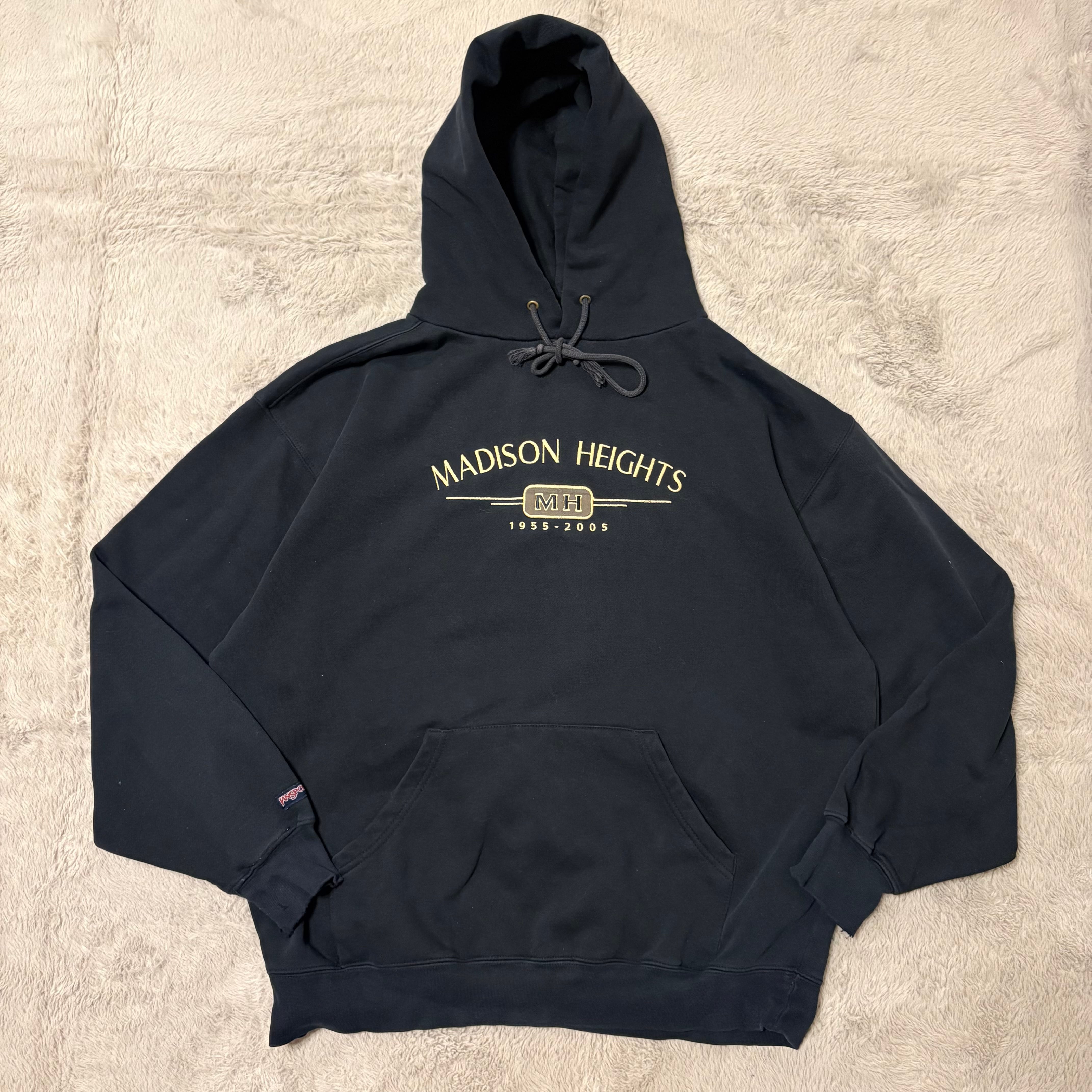 00s THRASHER パーカー スペードタグ フレイムロゴ ブラック Mサイズ