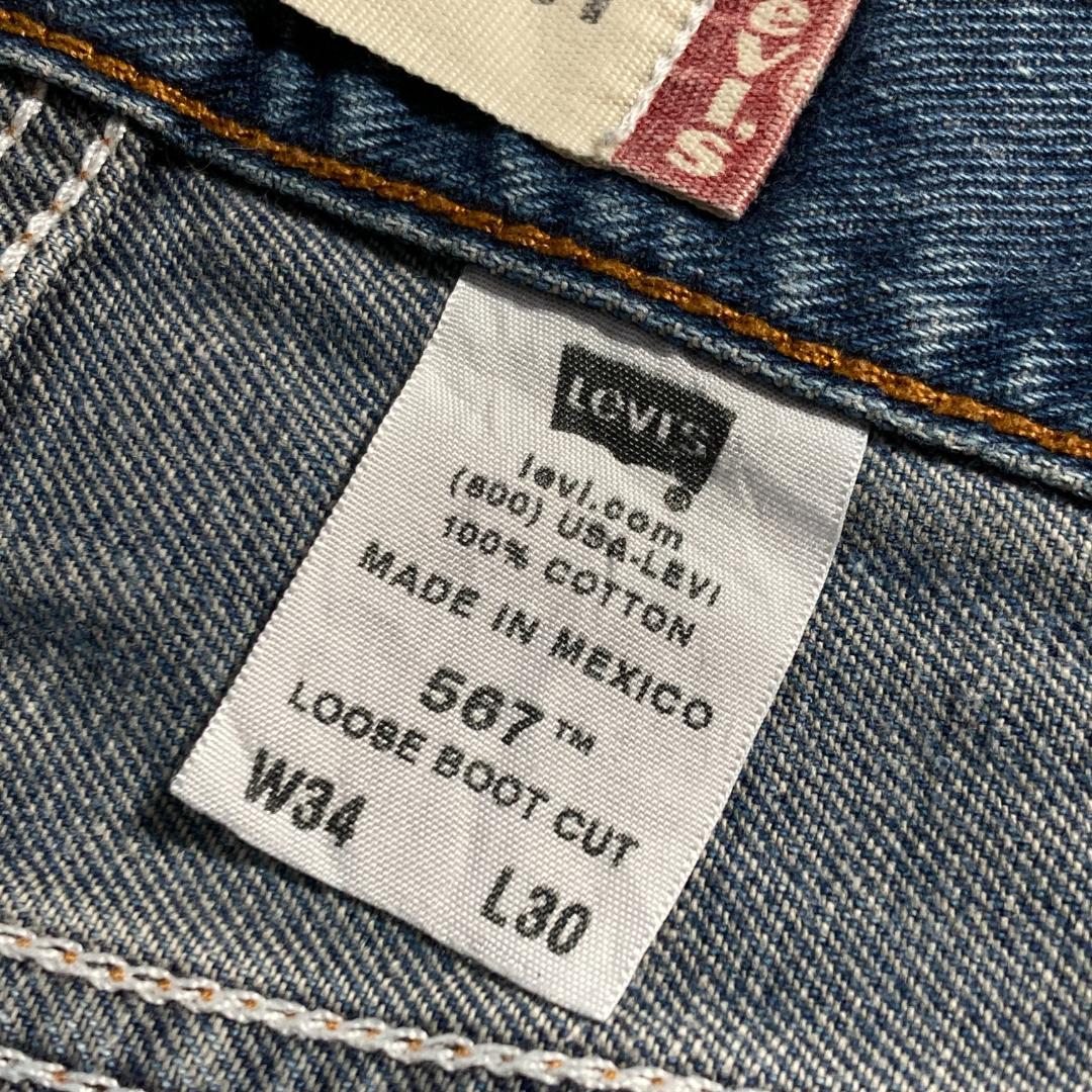 W34 L30】メキシコ製 usa levi's blue リーバイス 567 | ib2