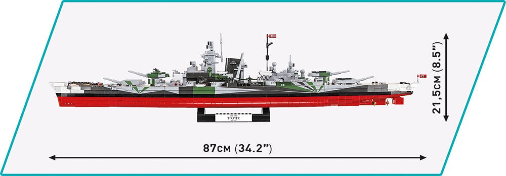 COBI #4839 戦艦 ティルピッツ (1/300) | ミリタリーブロック