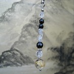 青龍　【心の昇り龍ストラップ&チャーム】水晶