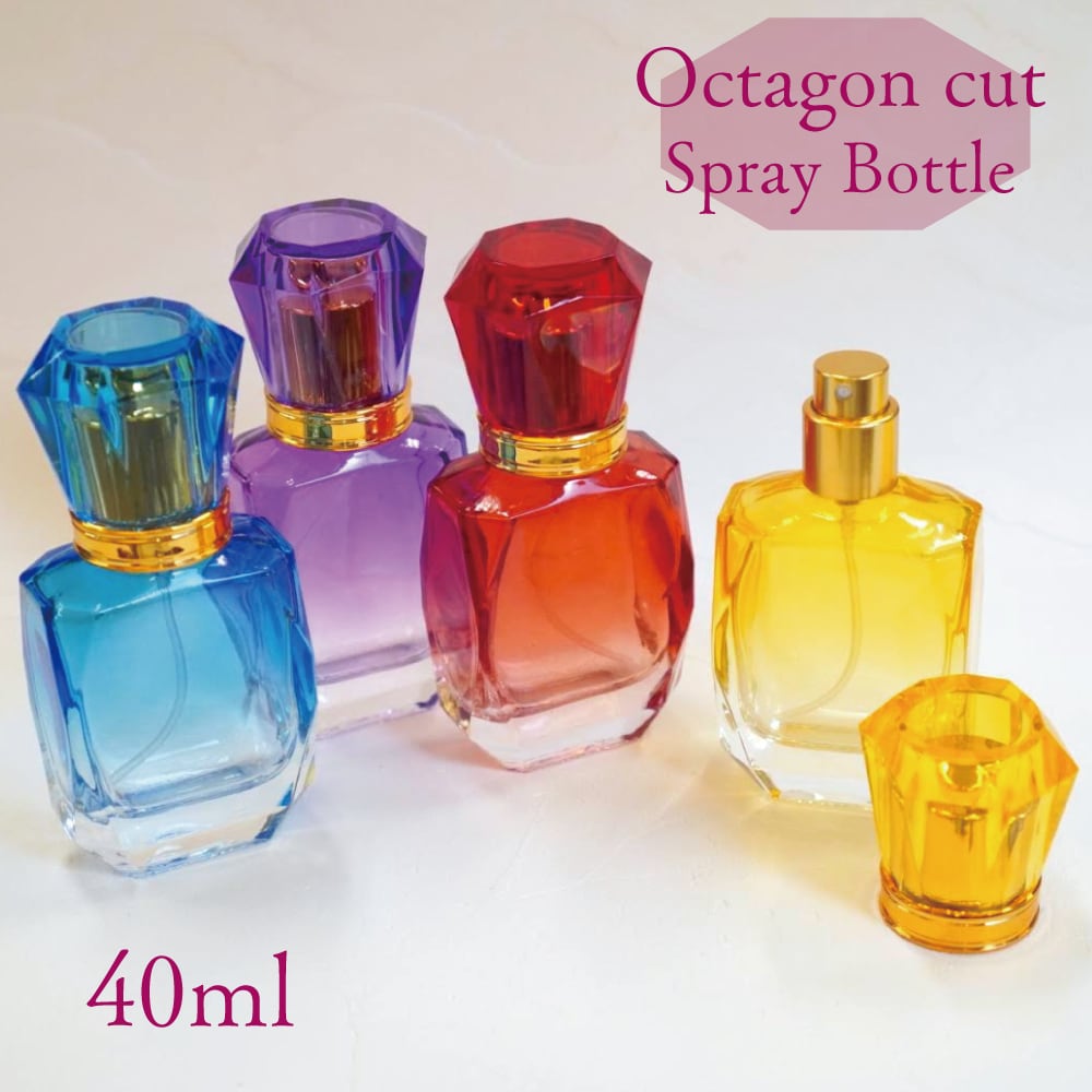 オクタゴン カット スプレー 瓶 】 40ml 1本 ゴールド ノズル 選べる