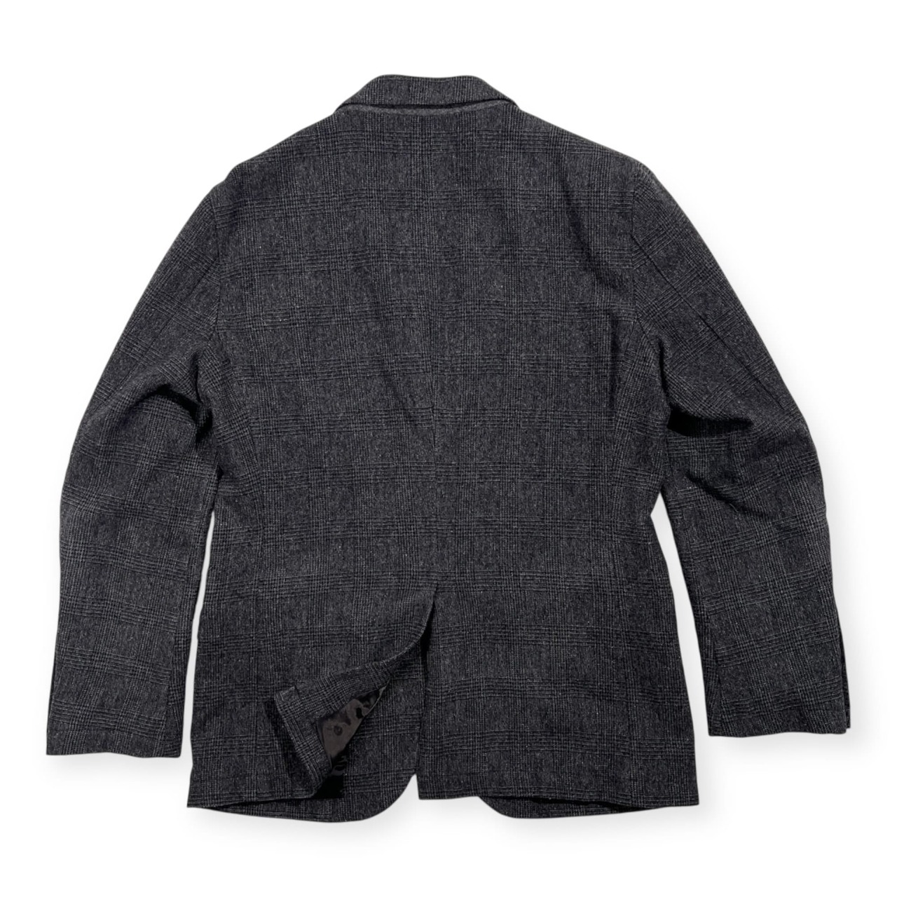 GREEN LABEL RELAXING ユナイテッドアローズ グリーンレーベルリラクシング グレンチェック ウール テーラードジャケット L /チャコールグレー