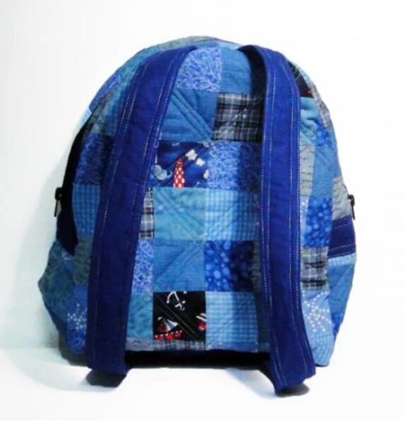男の子パッチワークリュックサック ブルー | harimy