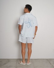 【SUNS】Suns EMBROIDERY SEERSUCKER OPEN COLLAR SHIRTS［RSS028］