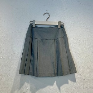 古着 プリーツスカート グレー