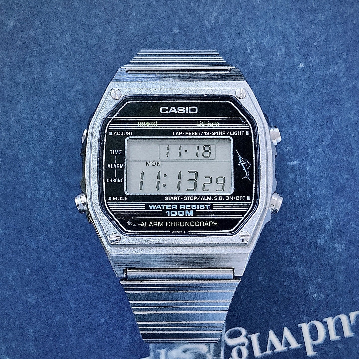 【訳あり】ヴィンテージCASIO Ｈ101 デジタル腕時計 商品番号097 casio H101黒 Marlin | ふるカシ時計