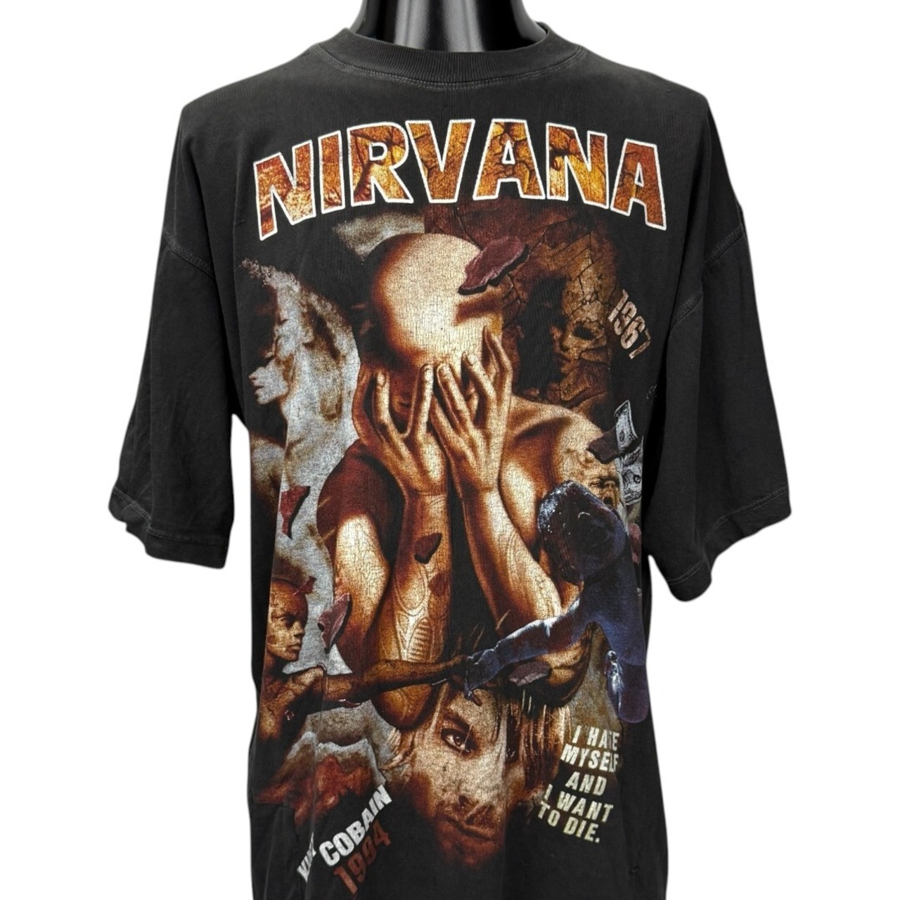 【NIRVANA】ニルヴァーナ "KURT COBAIN 1967-1994" ユーロ 90's Vintage Tシャツ