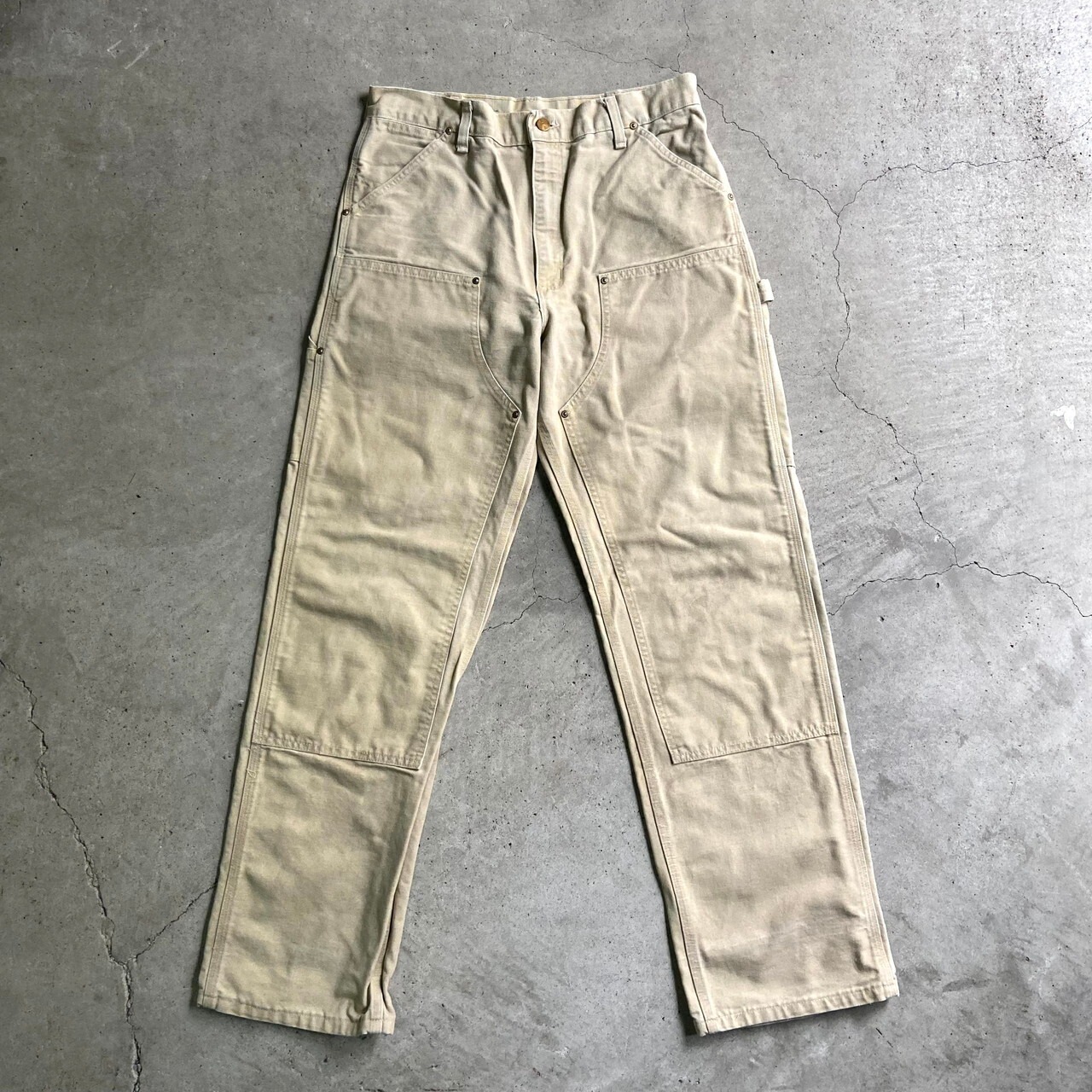 USA製 Carhartt カーハート ダック地 ダブルニー ペインターパンツ 
