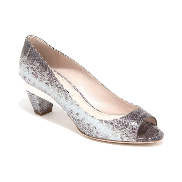 MIU MIU ミュウミュウ レディース パンプス レザー グレー