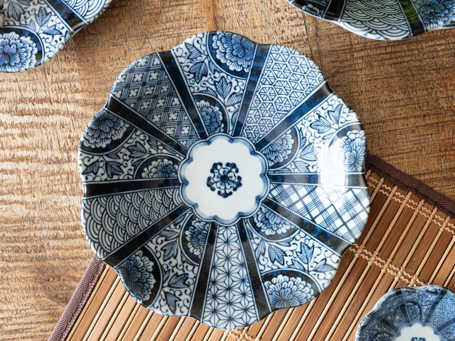 others | 藍京花 21.5cm深皿