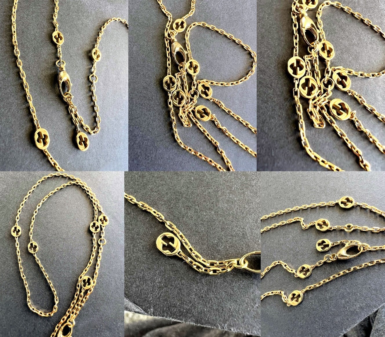 2023 現行 GUCCI グッチ K18 YG インターロッキングG ネックレス 2023 現行 GUCCI グッチ K18 YG インターロッキングG ネックレス
