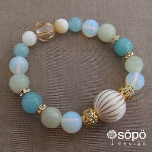 031. power stone jewelry bracelet -green-