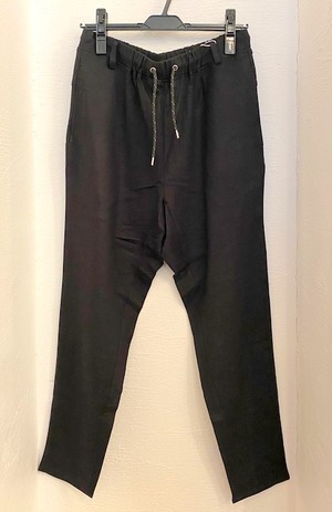 Rayon & Linen Pants　Black