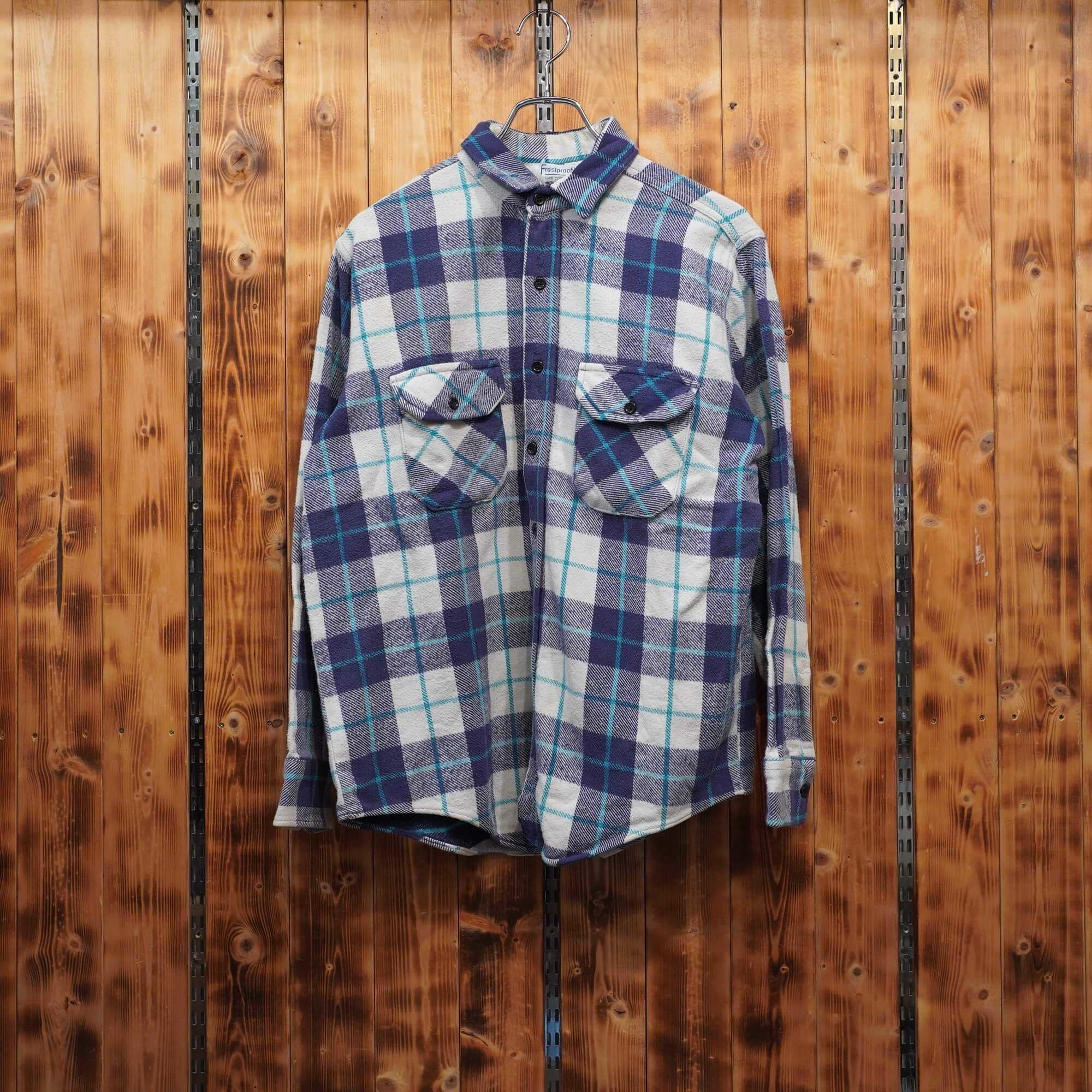 USA製】70s FROSTPROOF ヴィンテージ ヘビーネルシャツ S 超希少！USA