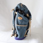 【Deadstock Item】バックパック / Top-flap Draw Backpack/ ネイビー × インディゴパープル・ボトム