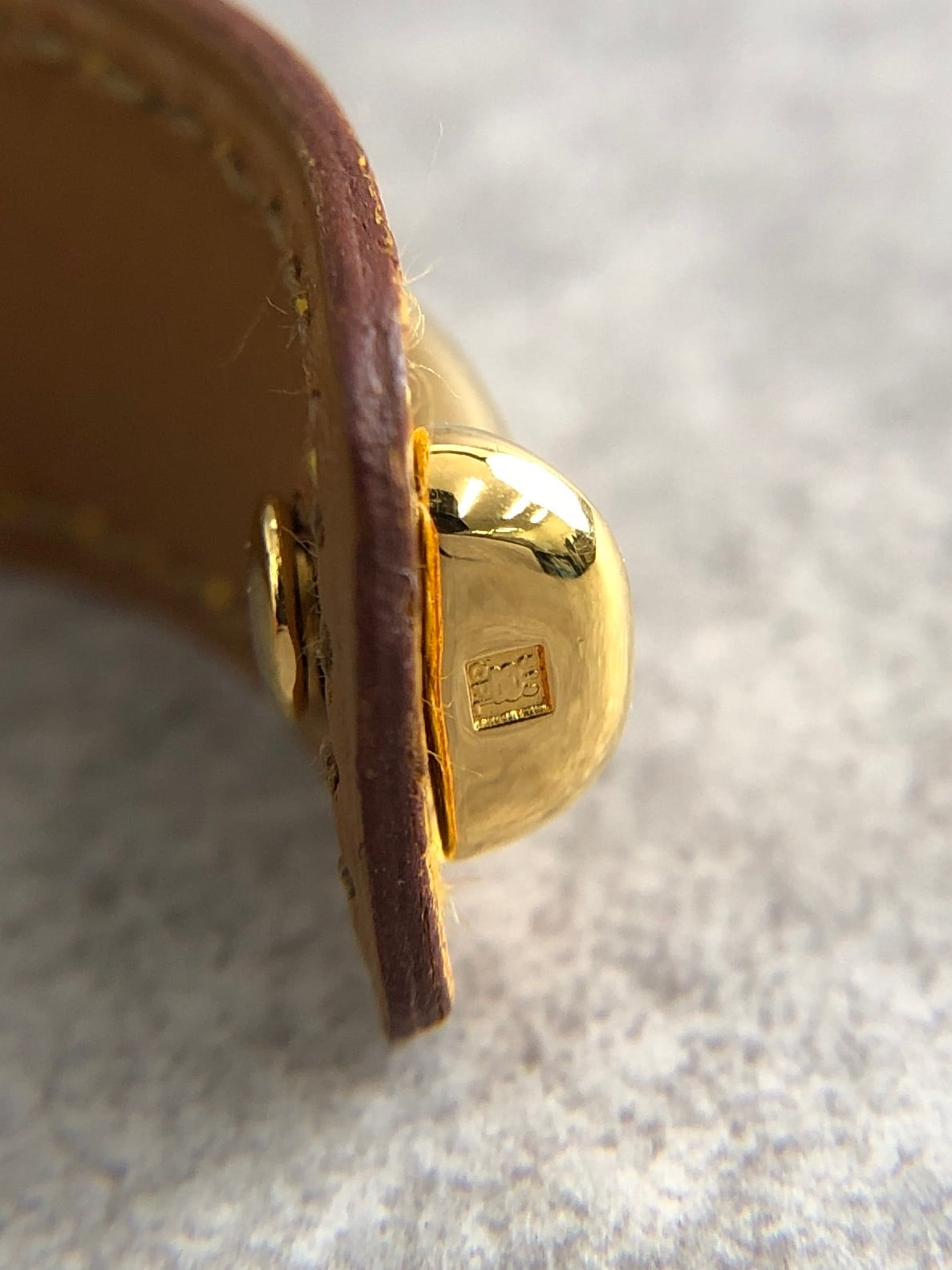 HERMES エルメス バングル ブラウン ゴールド アガタ vintage