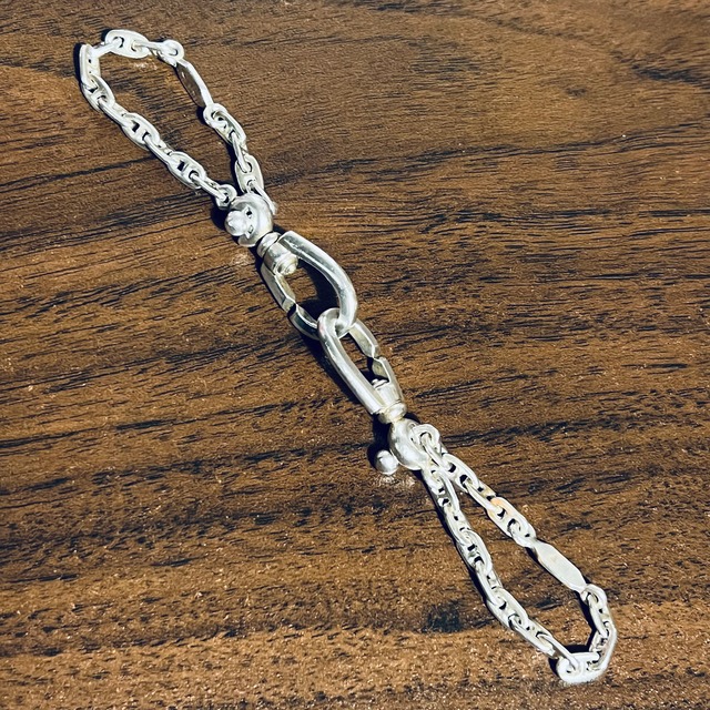 VINTAGE HERMES Chaine d'Ancre Key Chain Silver 800 | ヴィンテージ エルメス シェーヌ ダンクル キー チェーン シルバー 800