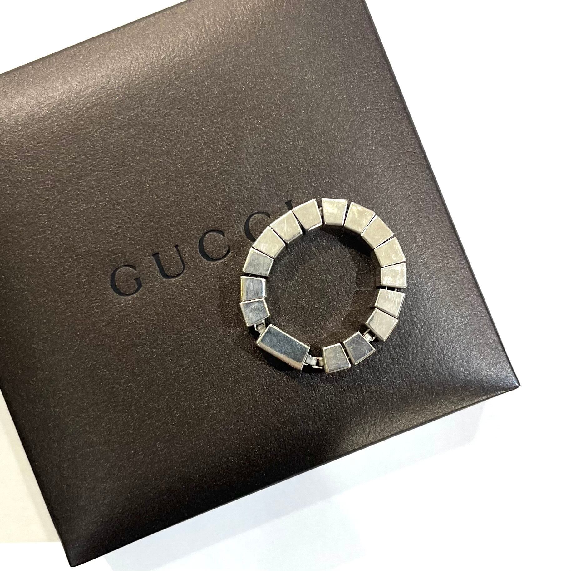 SALE【GUCCI 】グッチ 本物の品格2139 指輪 シルバー925 キューブ