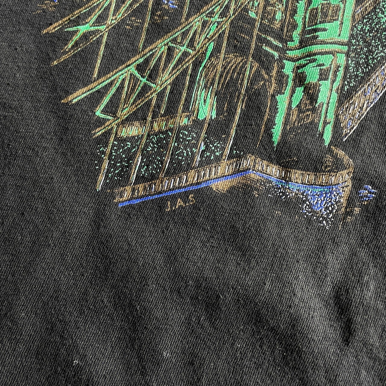 90年代 LONDON ロンドン スーベニア アート プリント Tシャツ メンズXL 