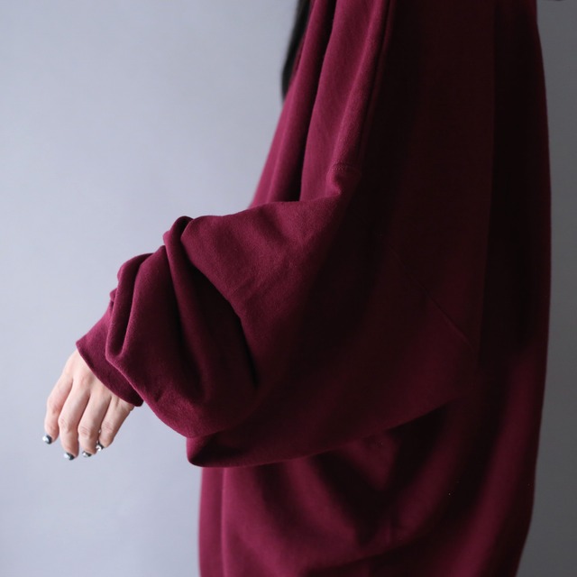 XXXL super over silhouette good coloring zip-up parka