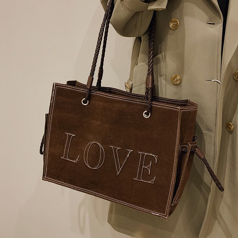 スタンダードオータムウィンターショルダーバッグ レトロ 秋物 冬物 トートバッグ Tiancai_Wing_Bag63533479942