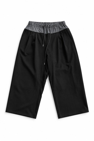 【sale】Nora Lily/Stripe Panel Relaxed Pants/ブラック