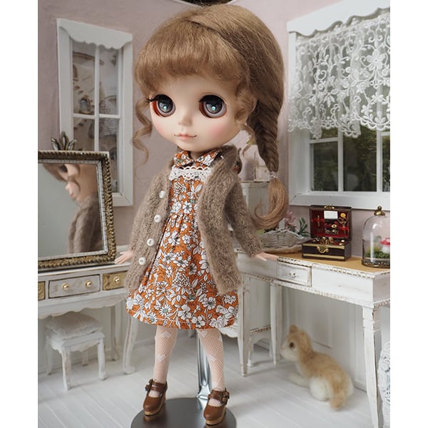 ネオブライス モヘアウィッグ くるりんフィッシュボーンOA 10インチ/ドール Blythe Pulip | Bonbon rouge Doll  wig shop powered by BASE