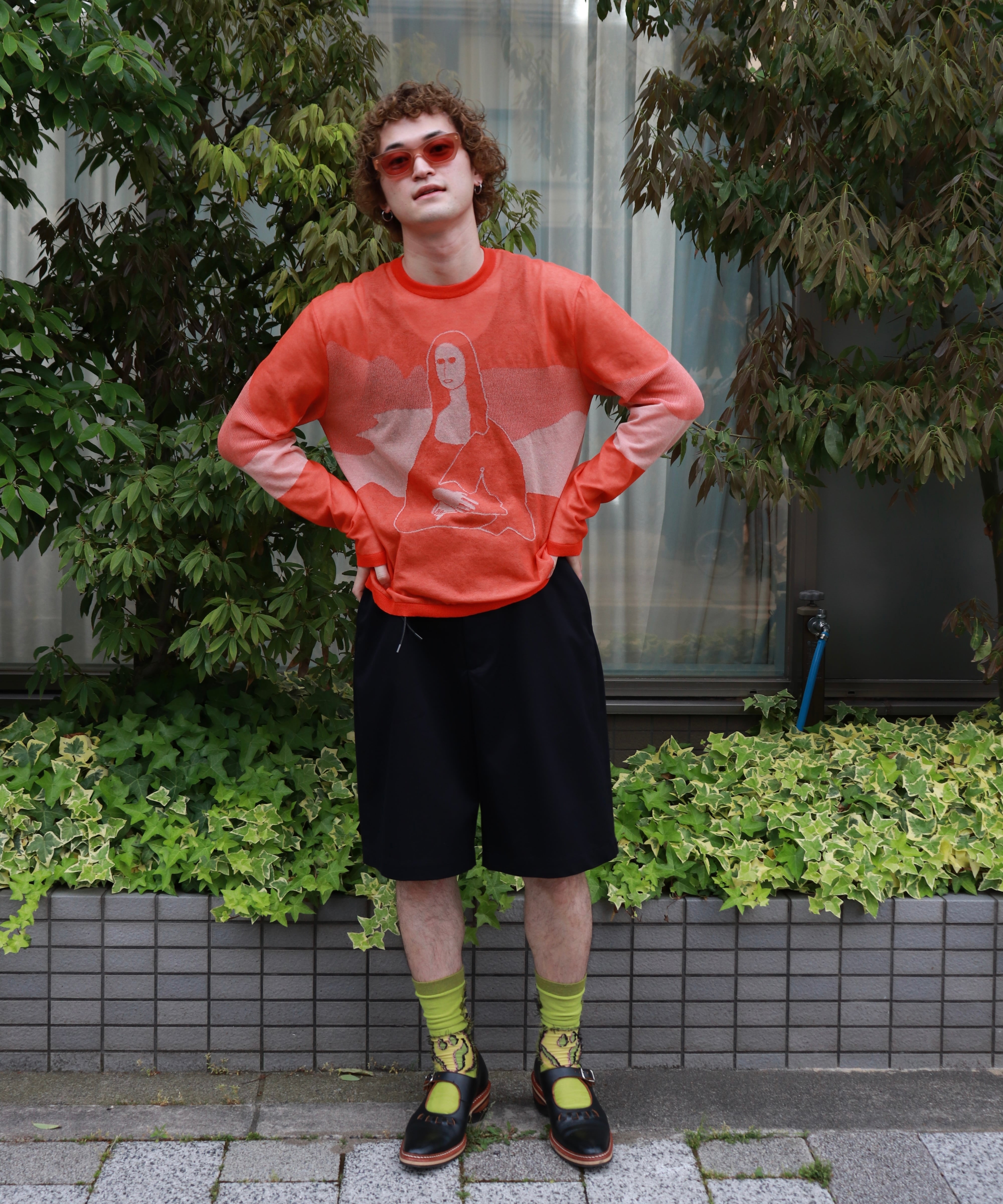 UNIVERSAL PRODUCTS. / 251-60511B NO TUCK CHINO SHORTS (NAVY