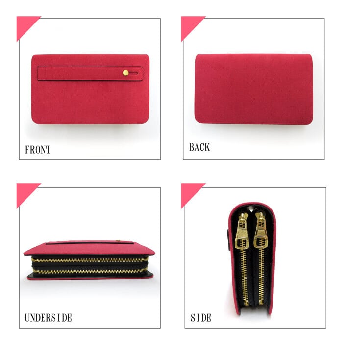 Maturi マトゥーリ】 アルカンターラ ピスタシリーズ ダブルファスナー