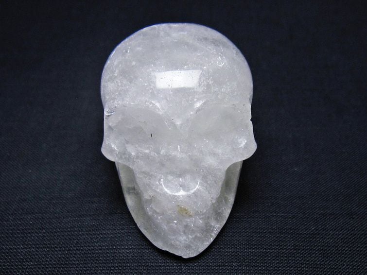 水晶 ドクロ スカル 置物 一点物 145-1777 | 天然石・パワーストーンの