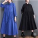 【秋冬新作】ファッションワンピース♪ブラック/ブルー2色展開◆#secmio-227537