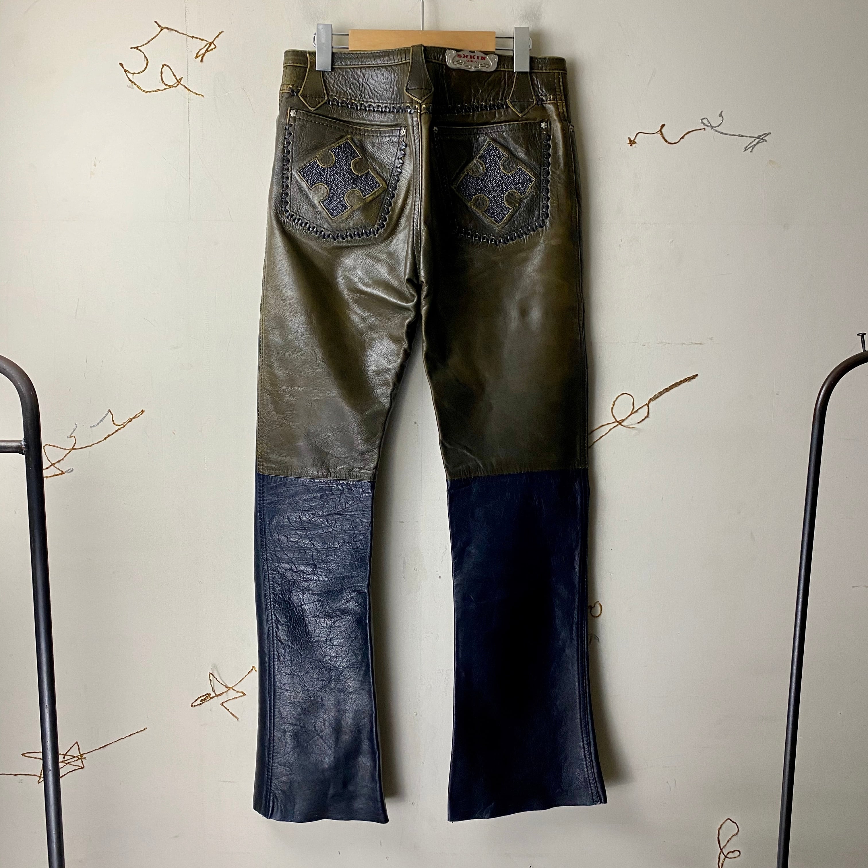 SKKIN U.S.A. craft leather pants | NOIR ONLINE 