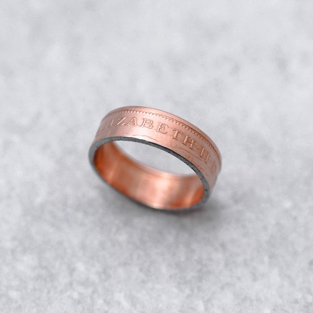 イギリス 1ペニー コインリング｜UNITED KINGDOM 1PENNY COINRING