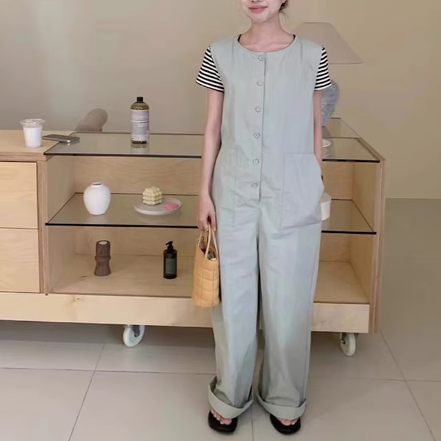simple french jumpsuit　2litr03411
