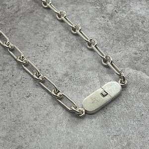 トムフォード期】グッチ GUCCI オーバルリンクチェーン ネックレス SV