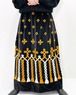 Vintage Velveteen Embroidered Pencil Skirt