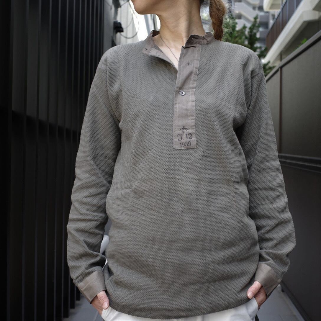 DEADSTOCK SWEDEN WAFFLE HENLEY