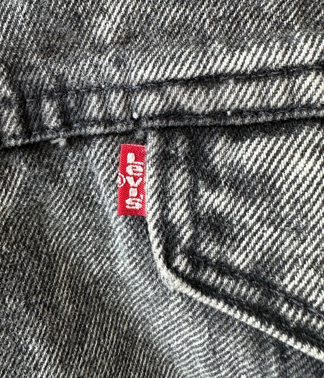 -Levi's- Vintage 80s M Black Denim Jacket