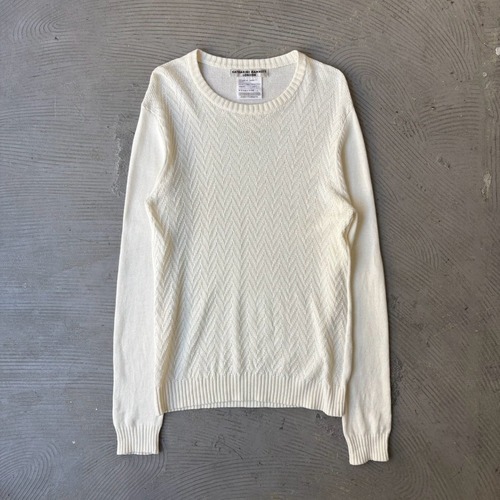 KATHARINE HAMNETT / L/S knit sweater