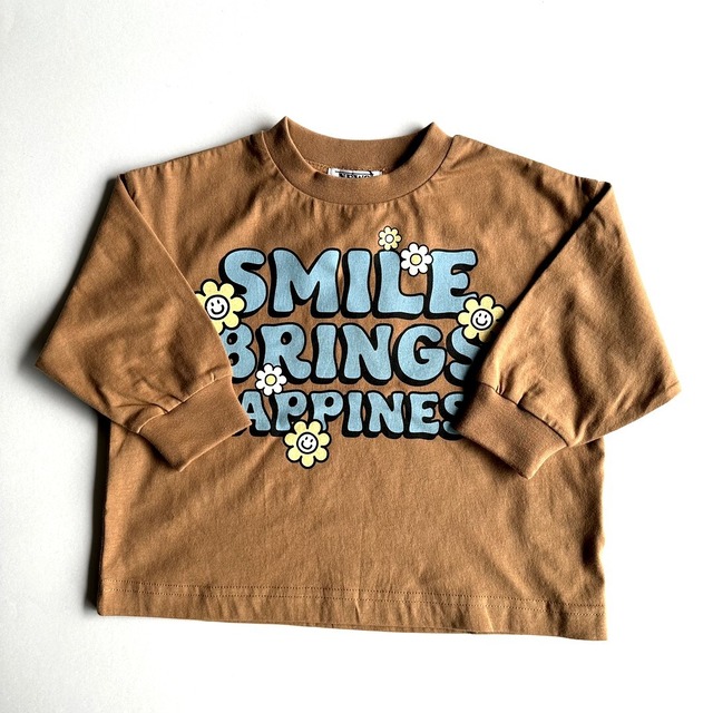 NeWo Retro Flower T-Shirt【90-130cm】Brown