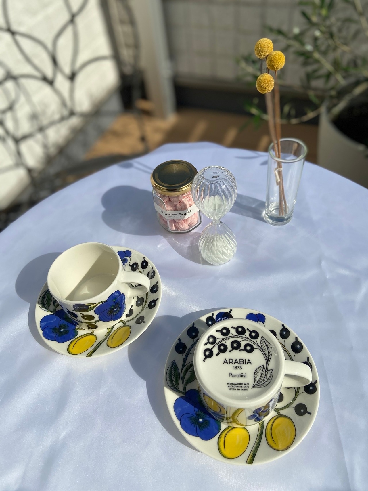 2客セット】ARABIA Paratiisi パラティッシ コーヒーカップ&ソーサー 